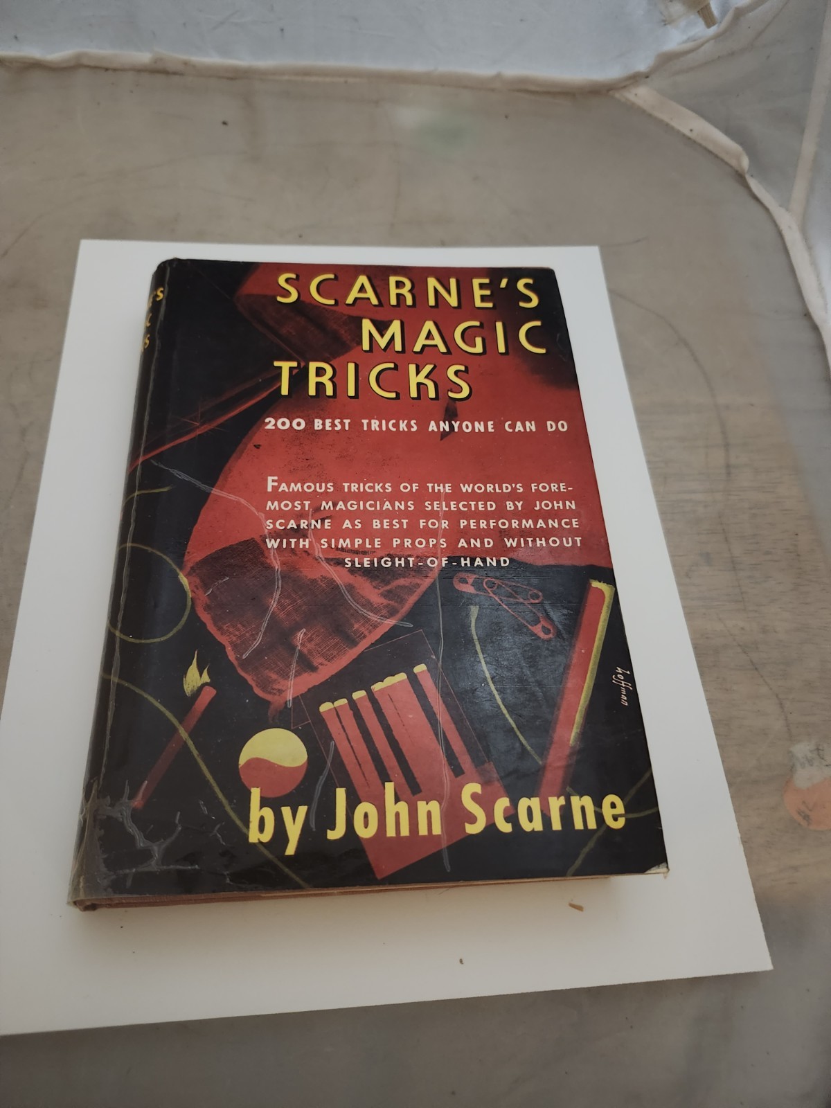 Scarne's Magic Tricks HCDJ Book Crown Publishers 1971