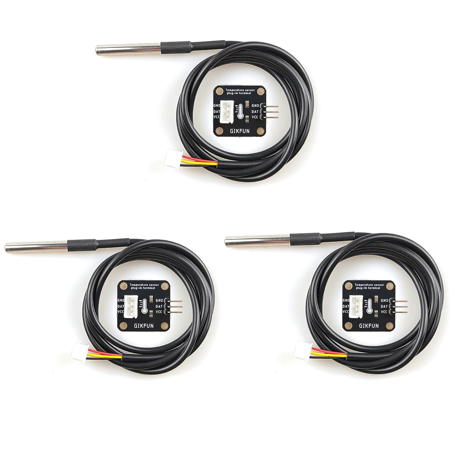 Gikfun DS18B20 Waterproof Digital Temperature Sensor with Adapter Module for Ard