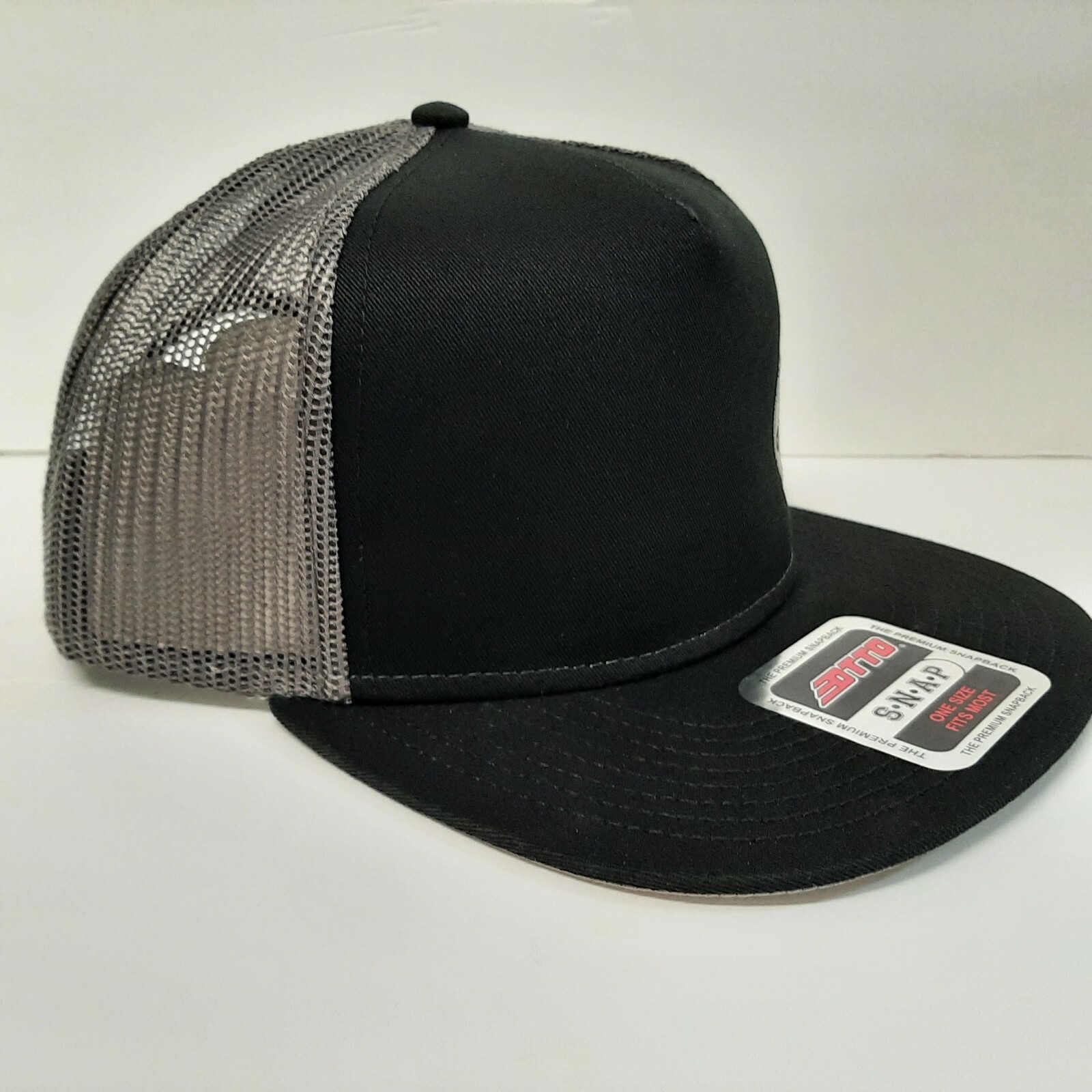 Cummins Flat Bill OTTO Embroidered Baseball Cap Hat Black Trucker Mesh Snap