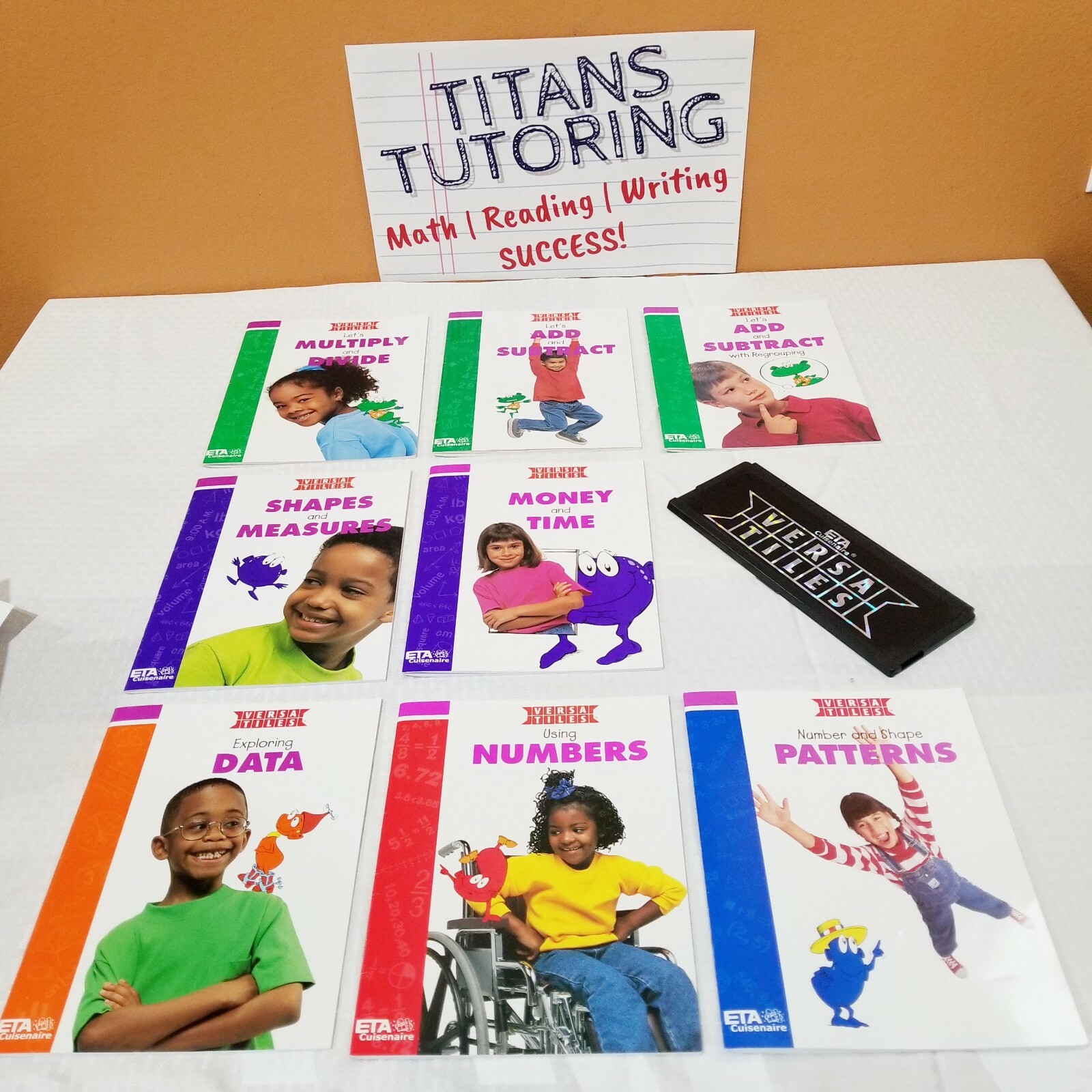 Childrens Books Level 2 Learn Mathematics Math Lab VersaTiles 8 Books 2nd Grade