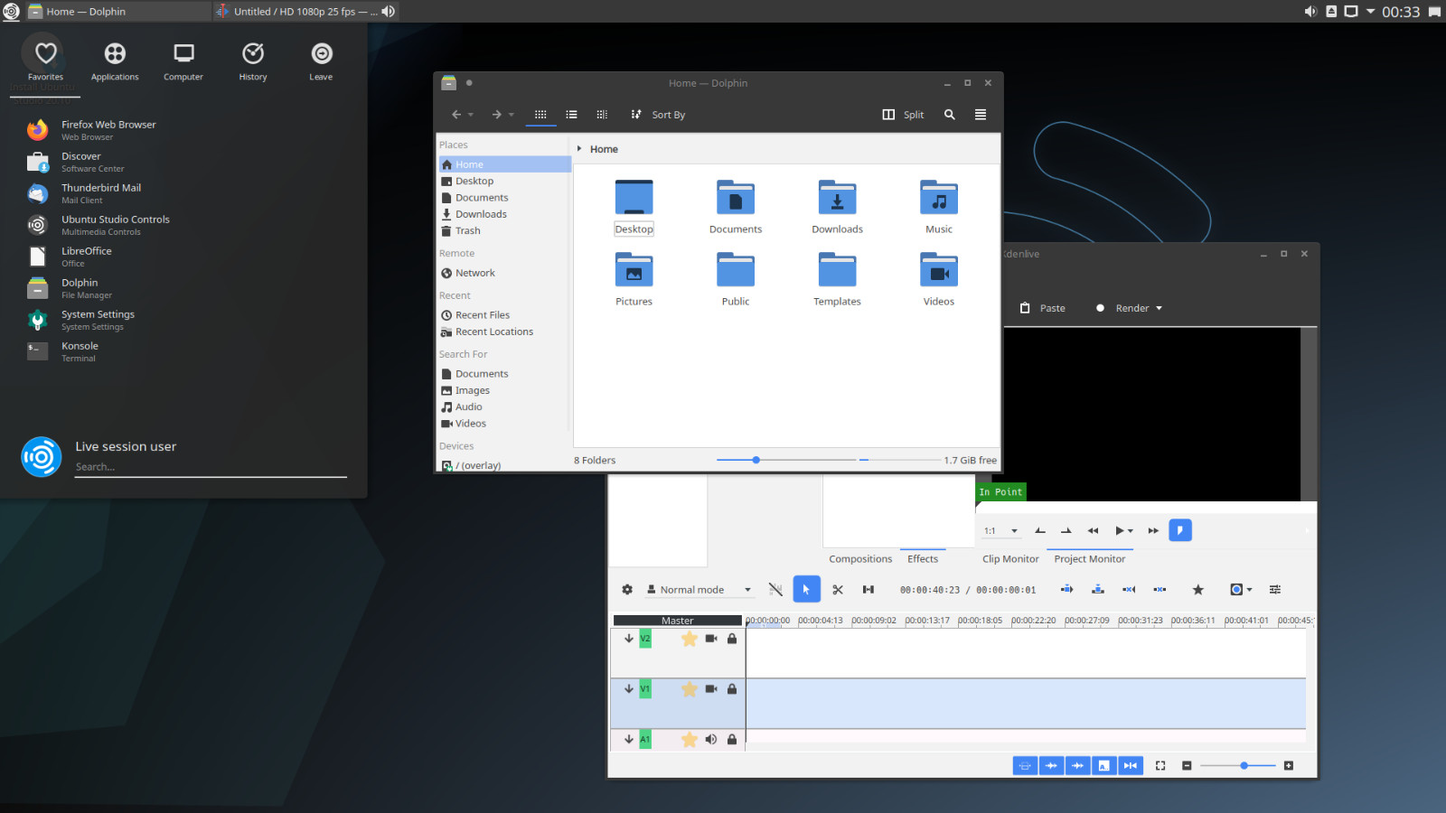 Ubuntu Studio 25.04 Plucky Puffin (2025) Linux USB Bootable Drive for Creators