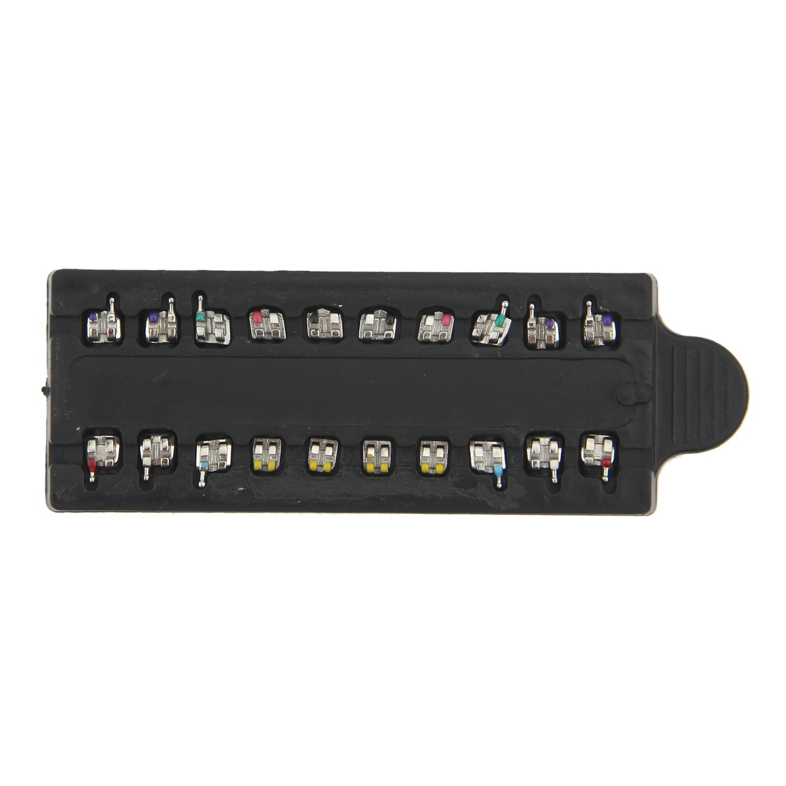 Dental Orthodontic Brackets MBT Slot 022 345 Hooks MIM Metal Brace 5-5 50 Kits
