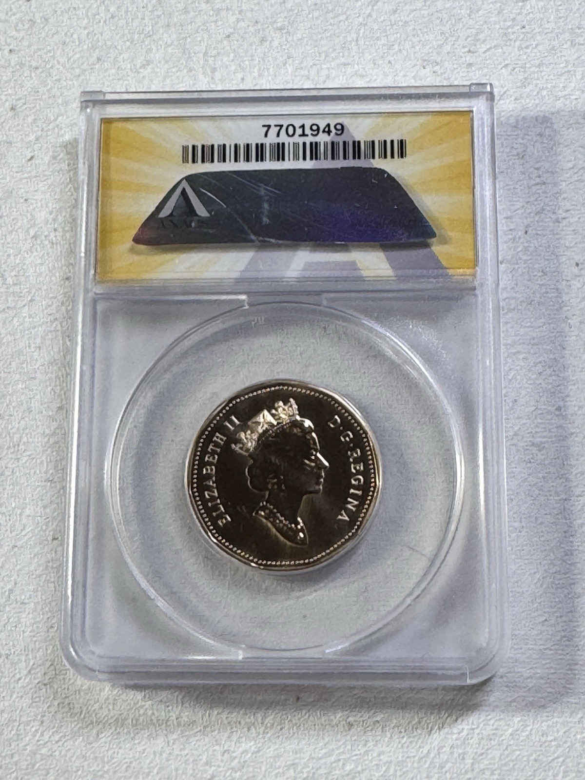 1997 Canada $1 Loonie Graded MS 68 by ANACS Specimen