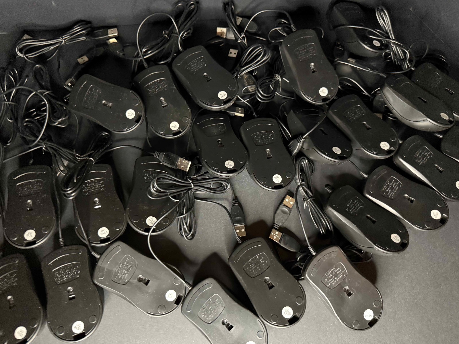 Mixed Lot of 25 Optical Mouse USB Scroll Wheel Mouse