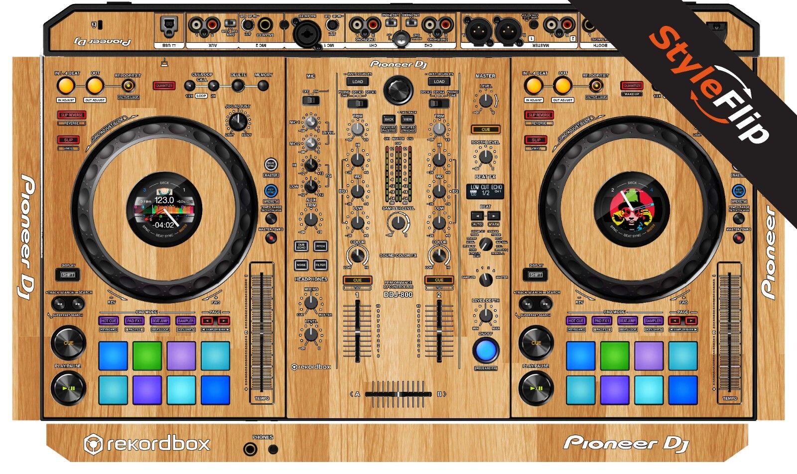 Pioneer DDJ-800 Skin | Color Wood 5 | Protective Decal | StyleFlip Skins