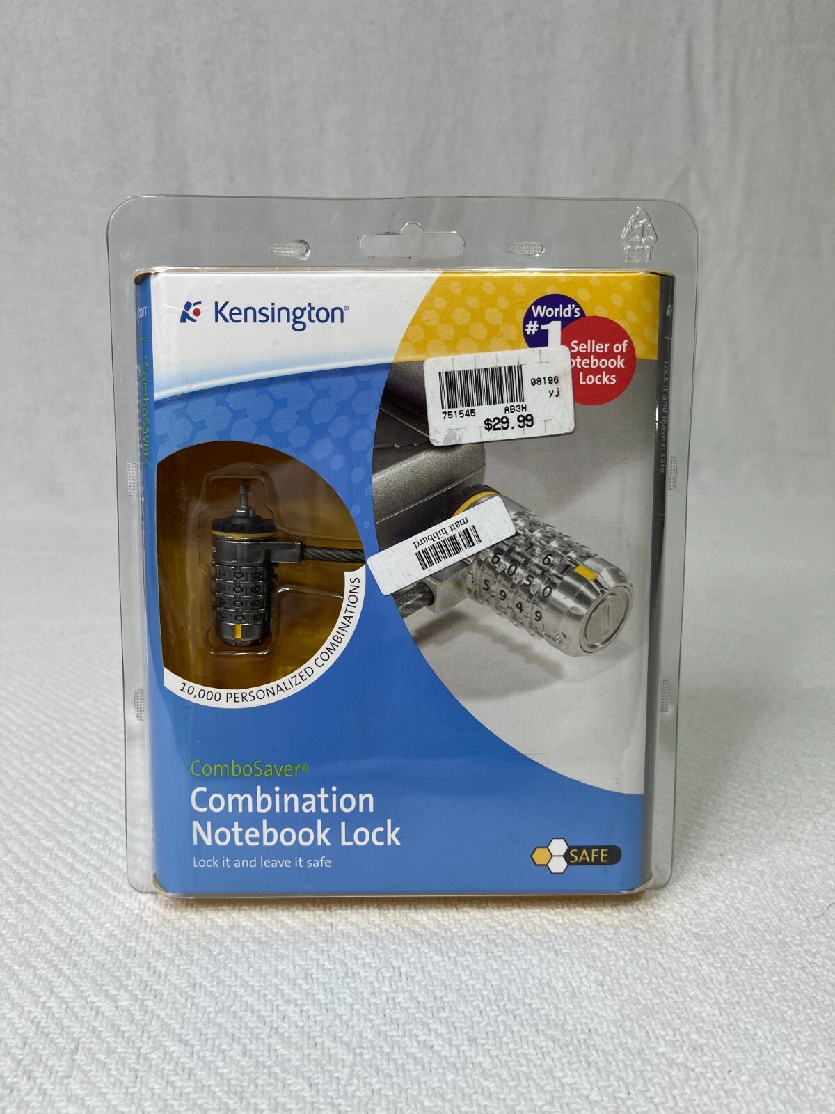Kensington ComboSaver Combination Notebook Lock K64517US