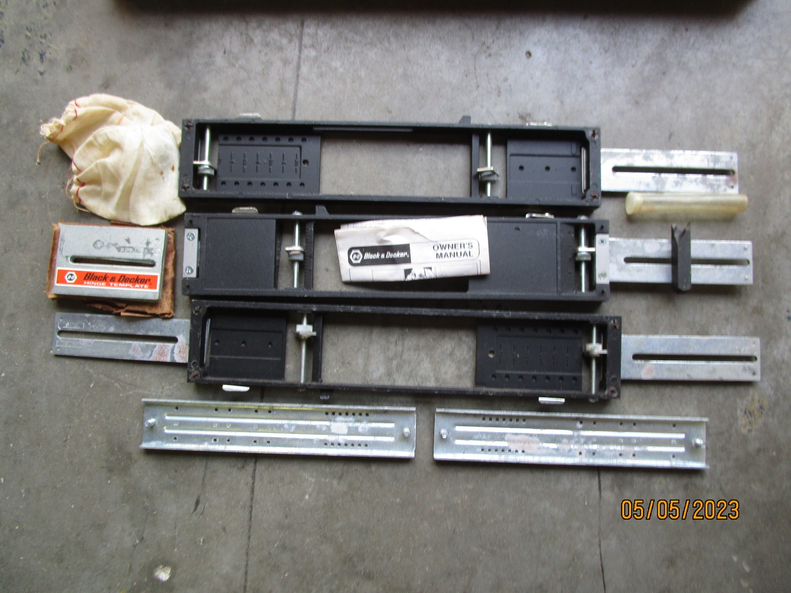 Black & Decker Hinge Butt Template Kit 57809 with Original Case