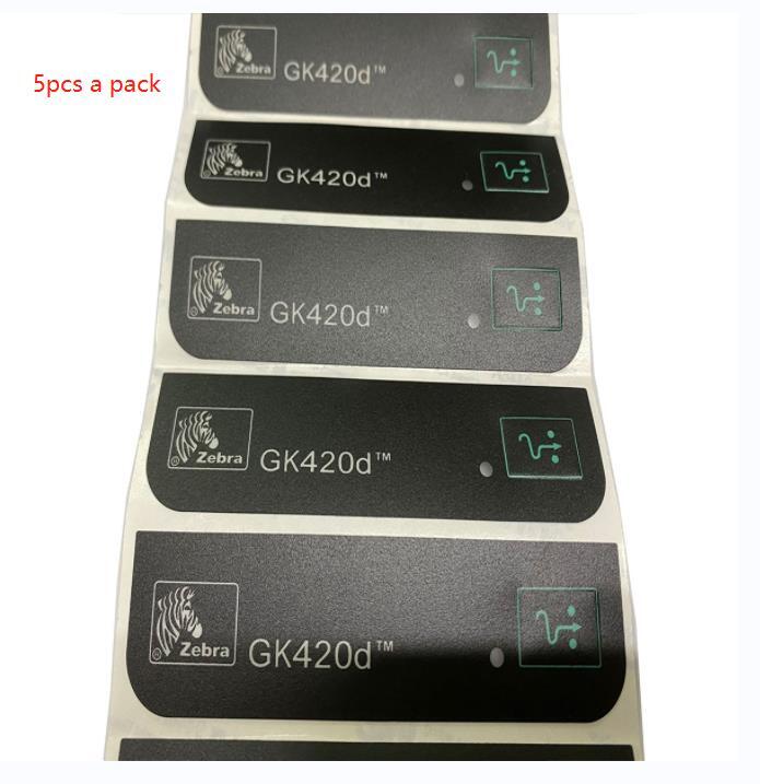5PCS a pack  front label over feed button For Zebra GK420D