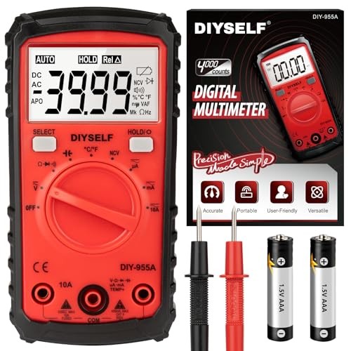 Multimeter Tester, 4000 Counts Multimeter with Capacitor Tester | Digital