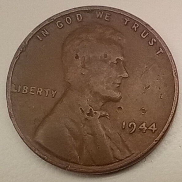 Lincoln Wheat Penny 1944 Error Die Chips