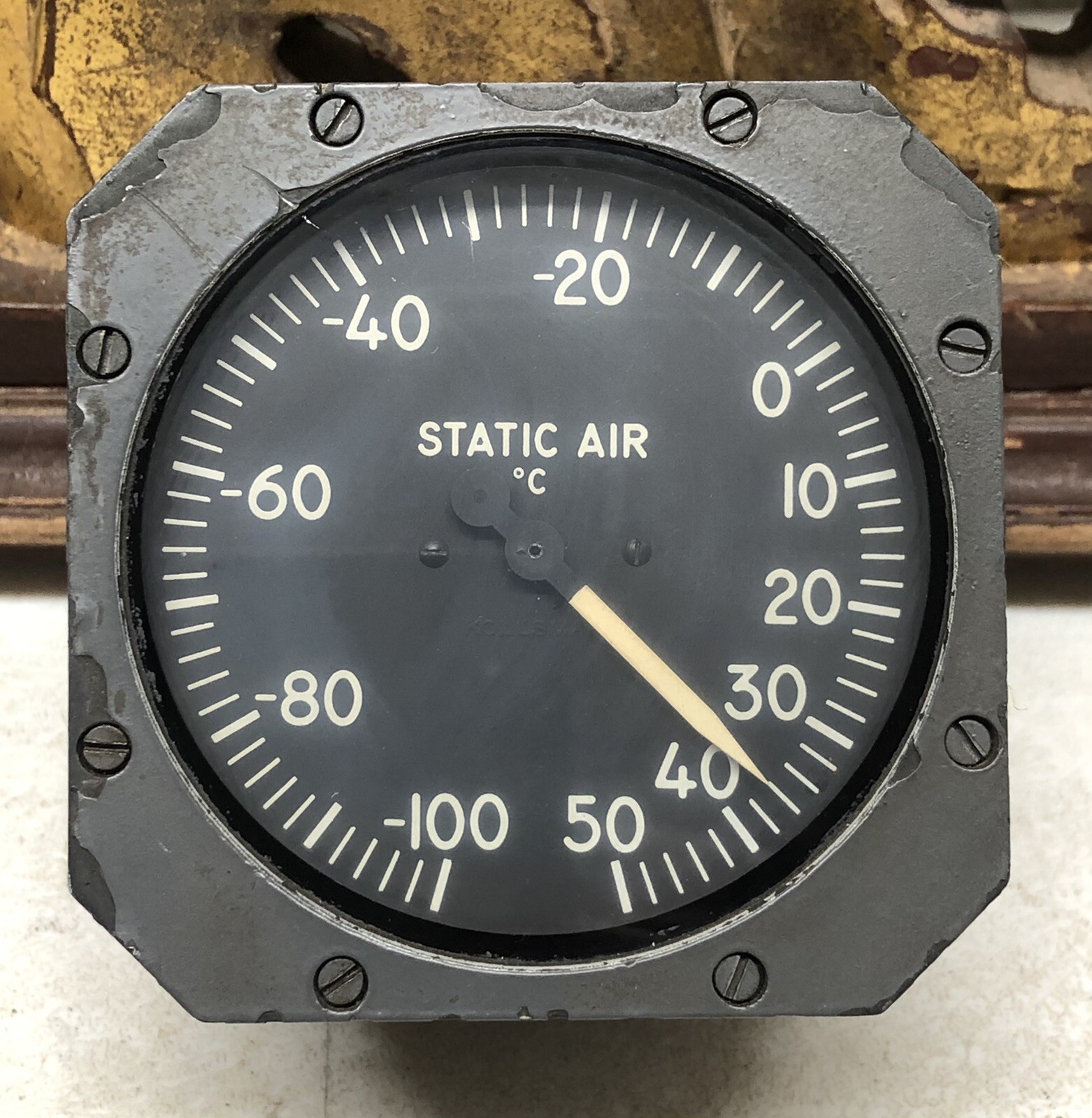 Vintage Kollsman Intrument Indicator Slace Static Air Indicator A29267-10-001