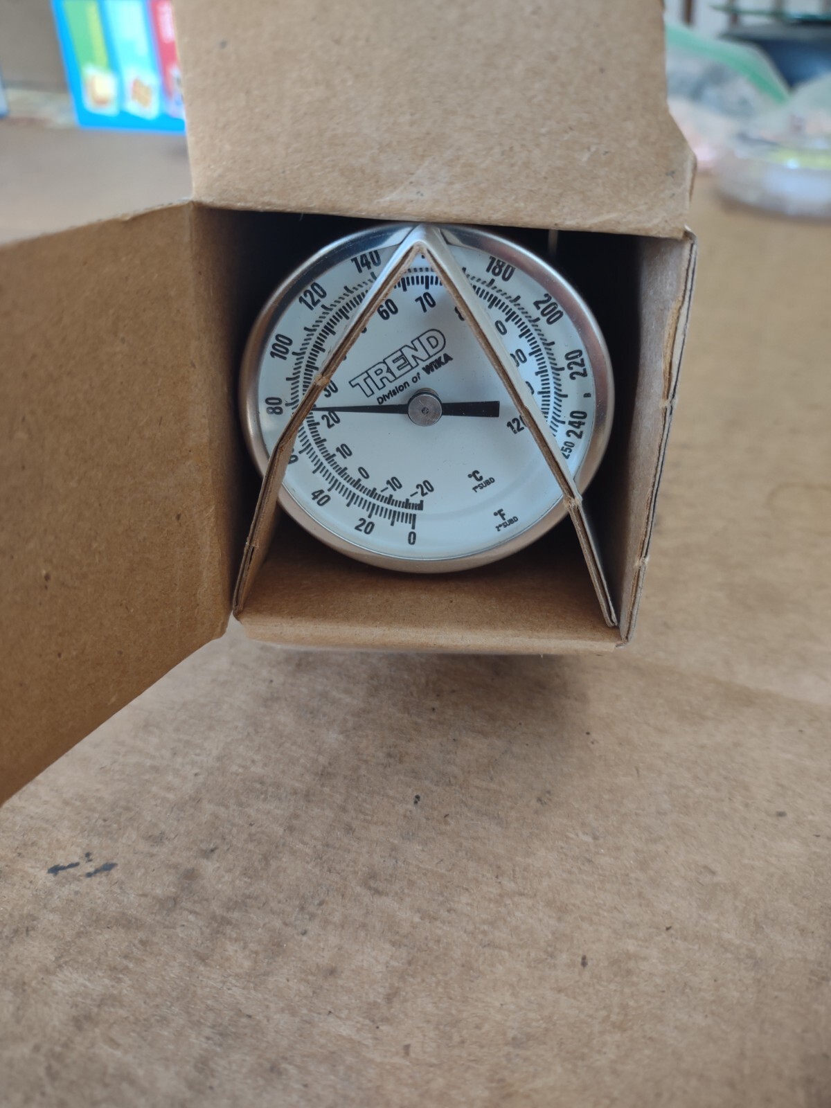 Trend TI20 / TI.20Bimetal Thermometer Stem 4" 40-160F NPT 1/4" NIB