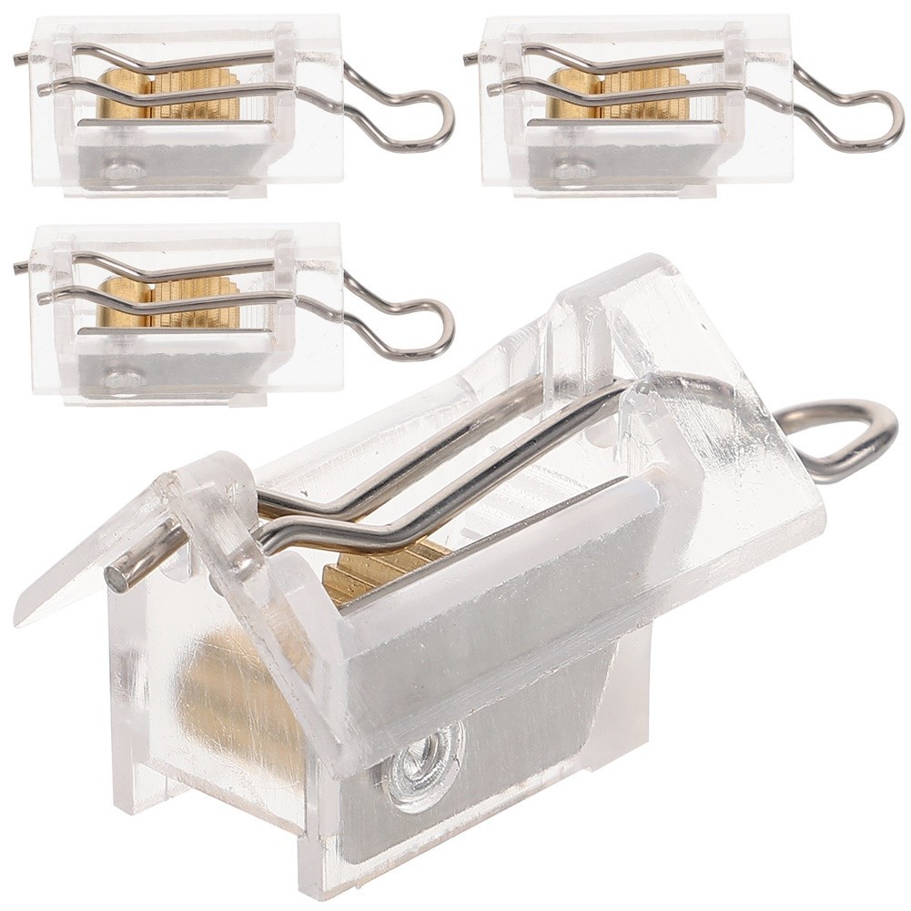 Cord Locks 4 Pack Transparent Plastic for Venetian Roller Vertical Blind Cords