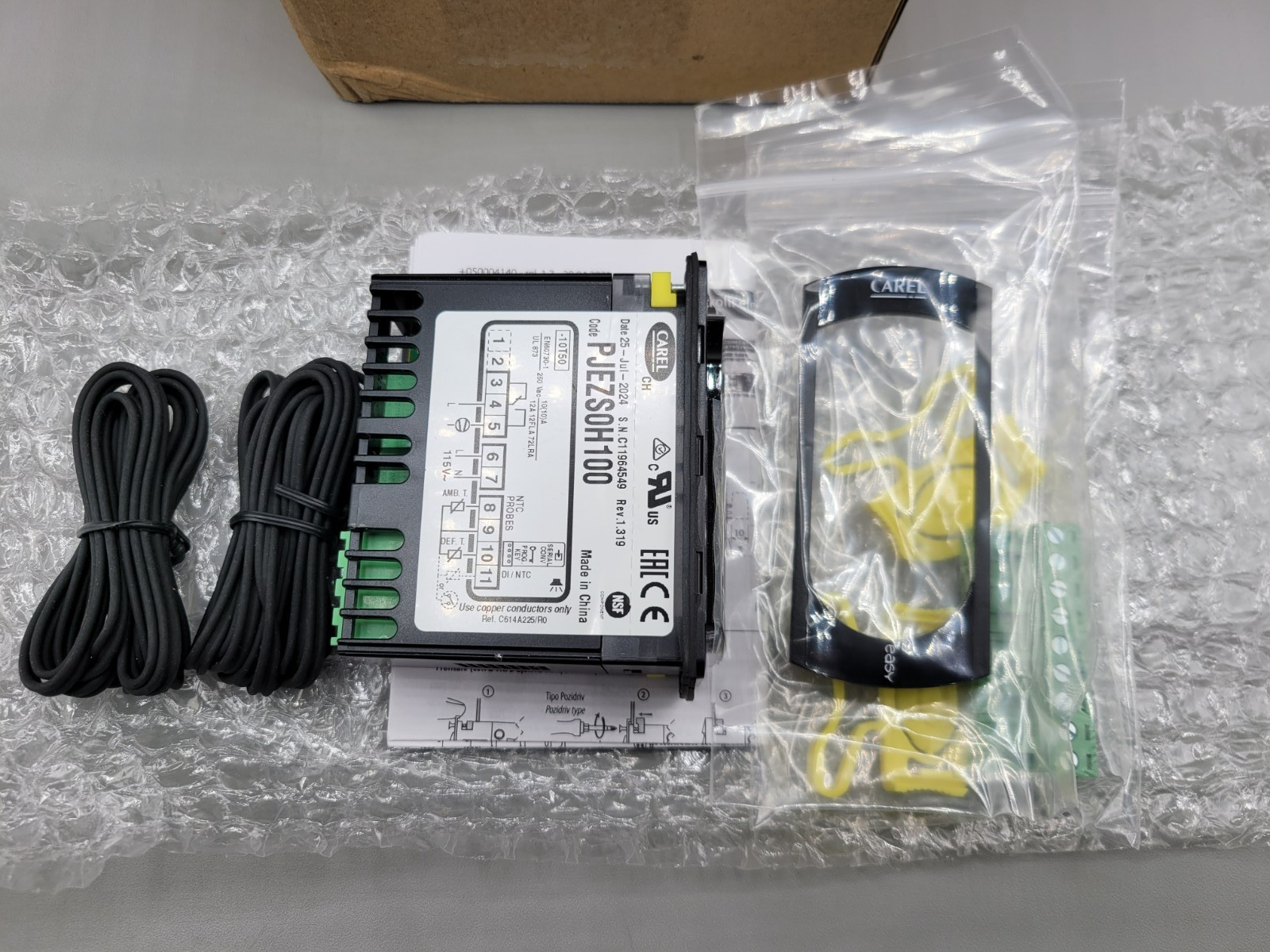 New Carel Temperature Electronic Controller Thermostat For Carel PJEZSOE100