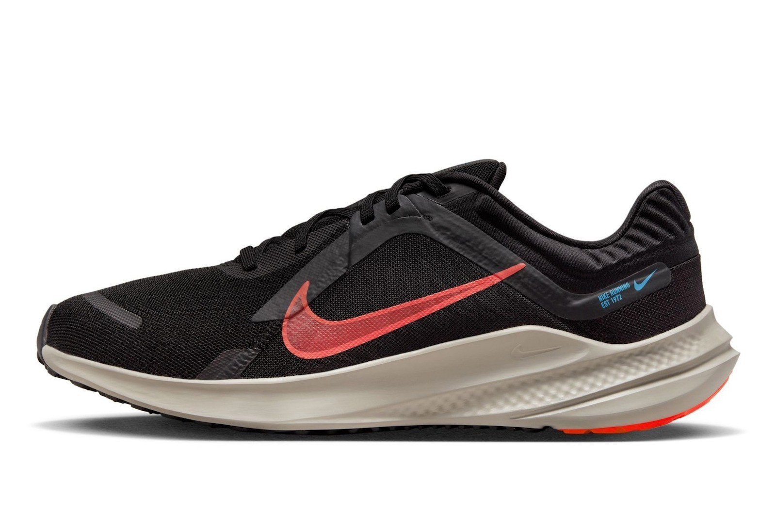 Nike Quest 5 Black Bright Crimson DD0204-005 Men's Running Shoes