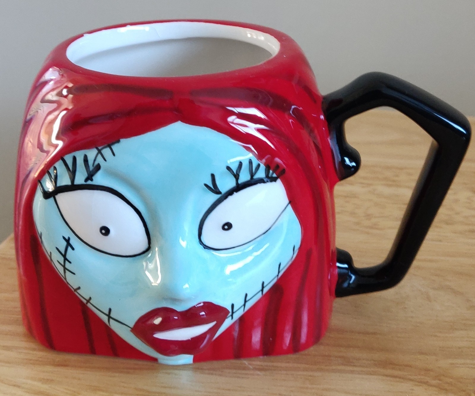 Disney Nightmare Before Christmas Sally 3d Mug Face Tea Coffee Halloween.