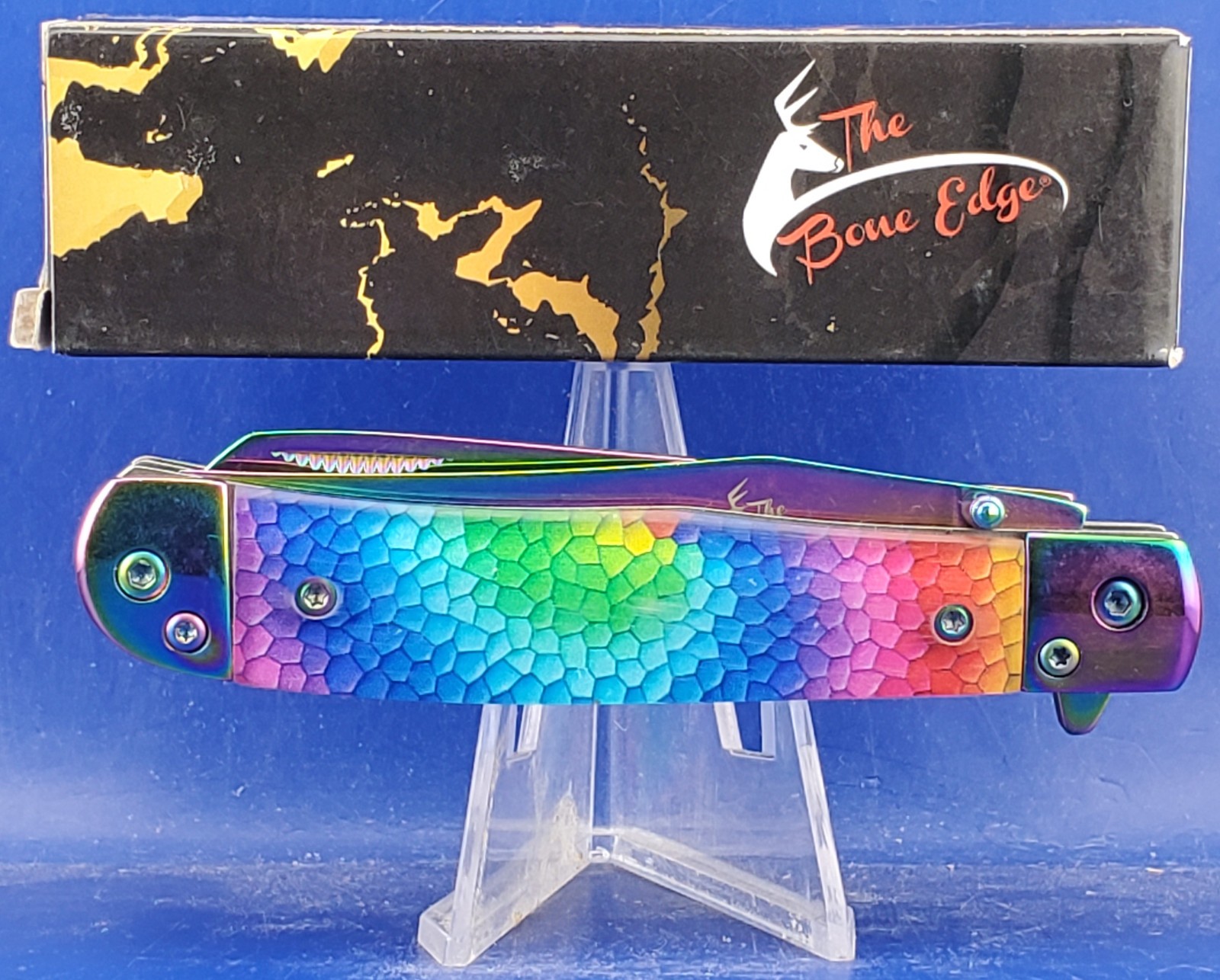 BONE EDGE SPRING ASSISTED TRAPPER  13820