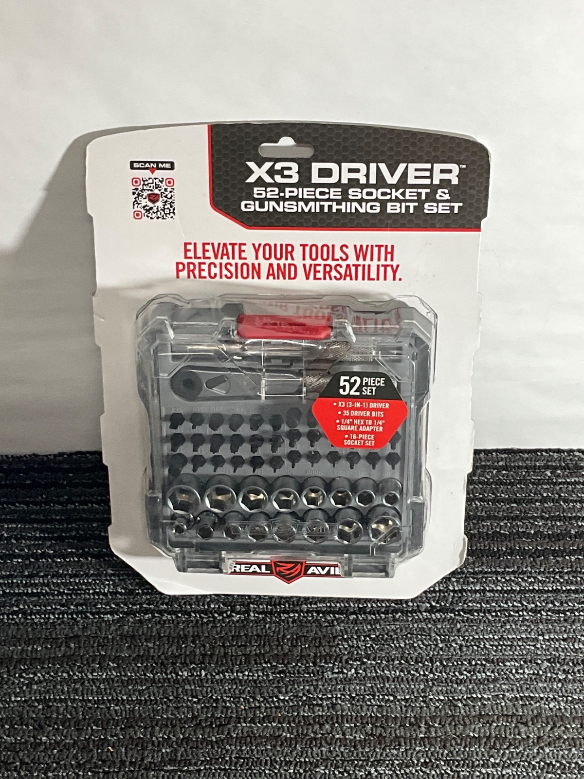 Real Avid X3 Driver 52 Piece Gunsmithing Bit Set