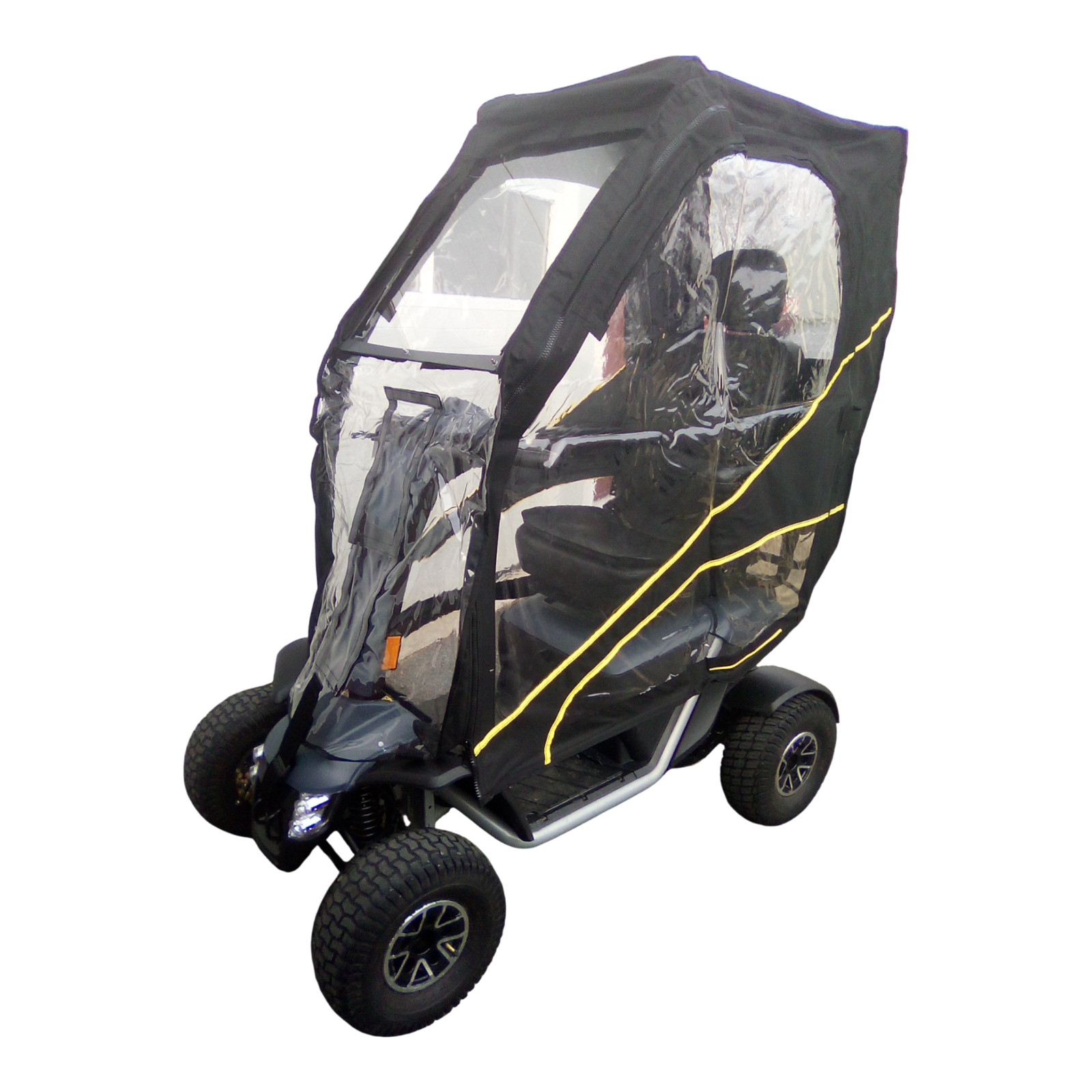 Scooterpac Universal Folding Mobility Scooter Canopy For Weather Protection