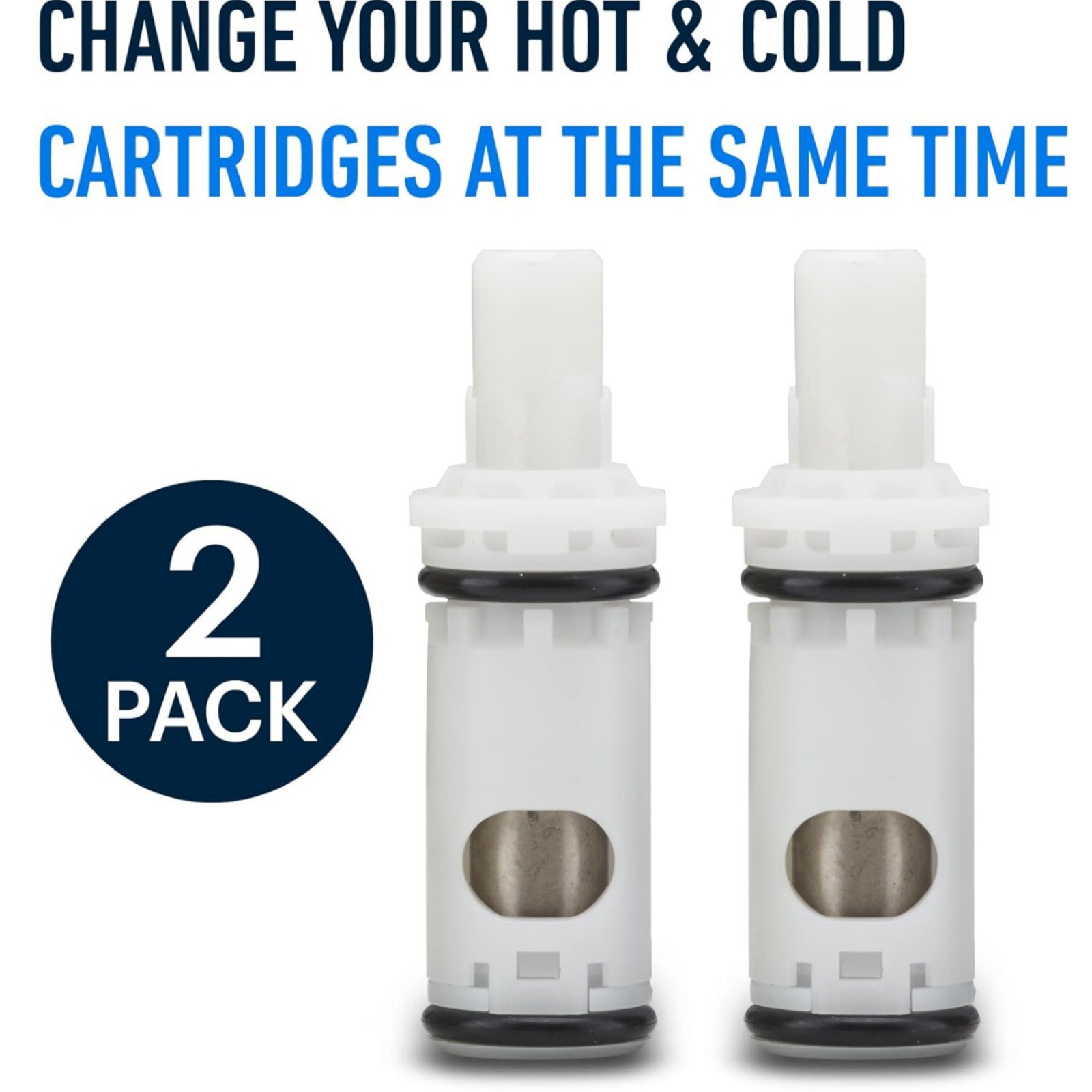 High Quality 2 Pack Faucet Cartridge Replacement For 1224 Two Handle