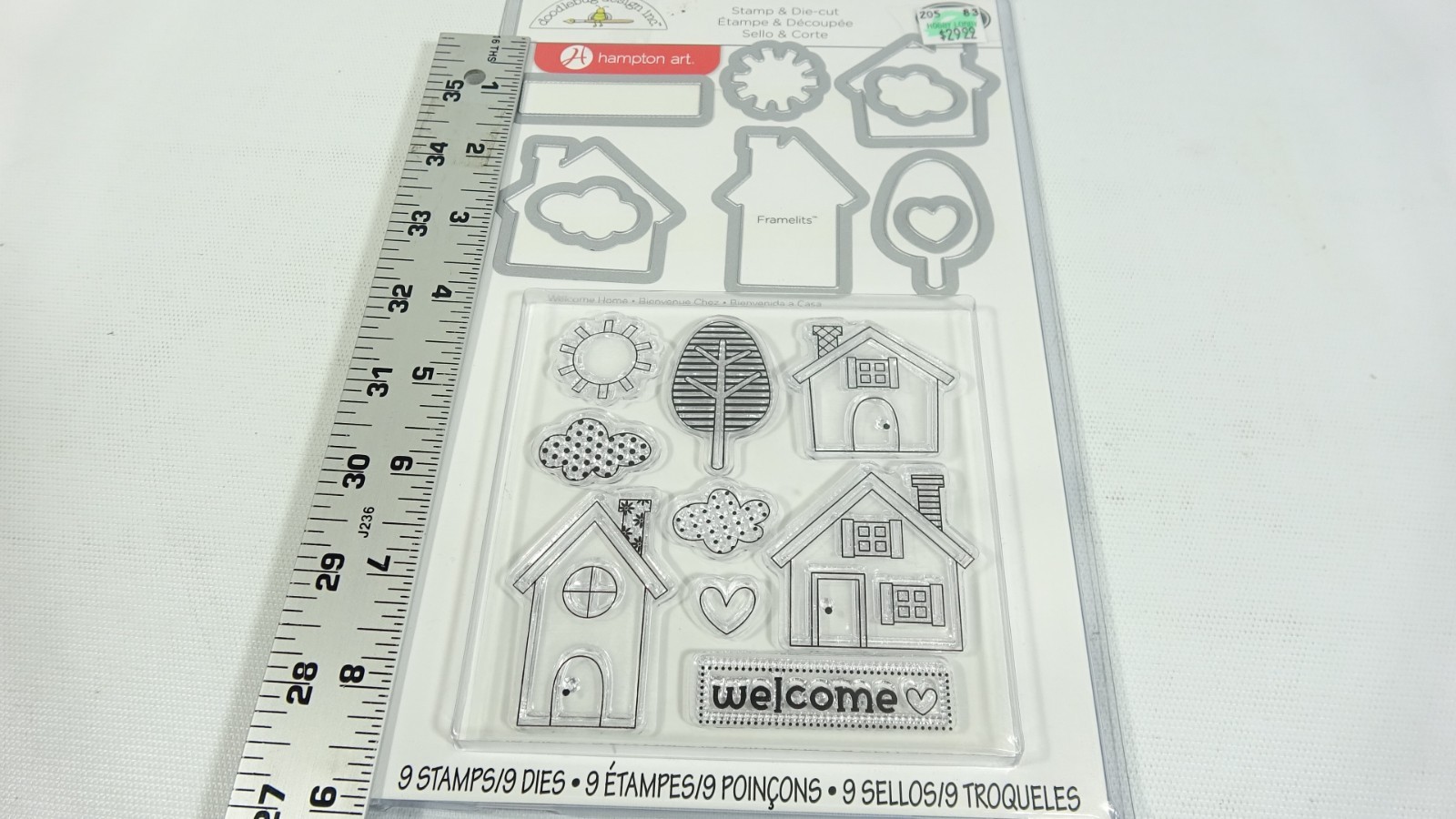 2013 Doodlebug Design Stamp & Die Set Welcome Home 659102