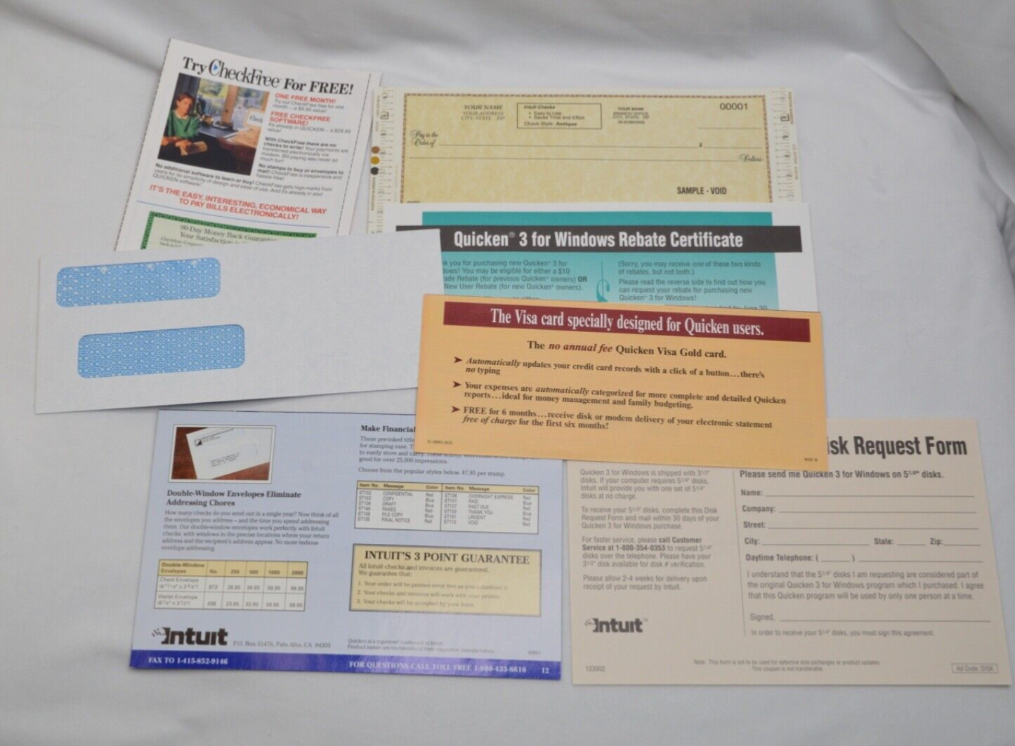 QUICKEN FOR WINDOWS PC SOFTWARE Big Box Complete 1993 version 3 - Floppy Disks -
