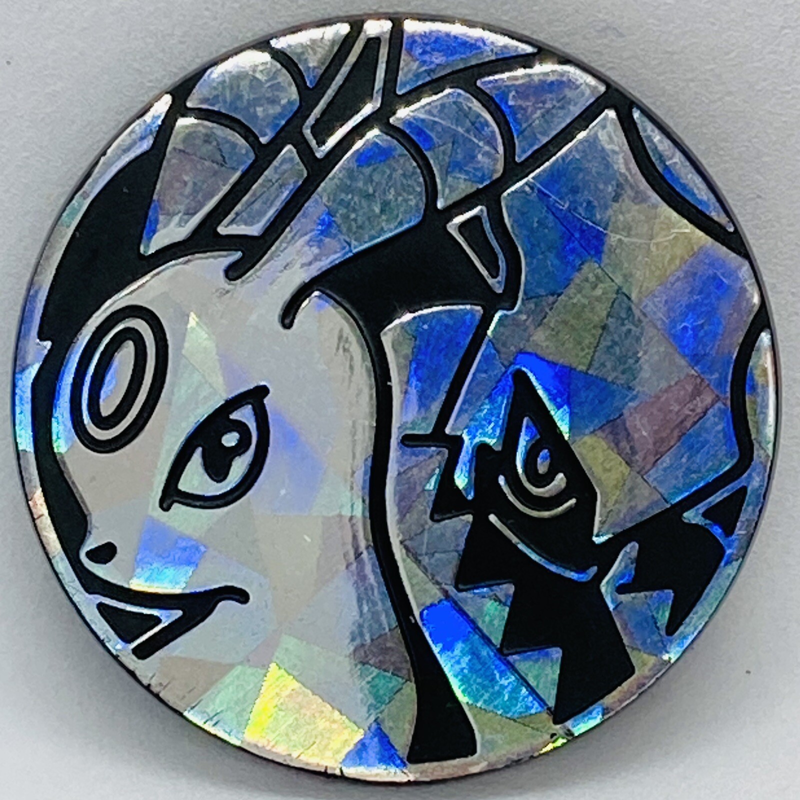 Pokemon Trading Card Games Umbreon & Darkrai Silver Plastic Medal Japanese