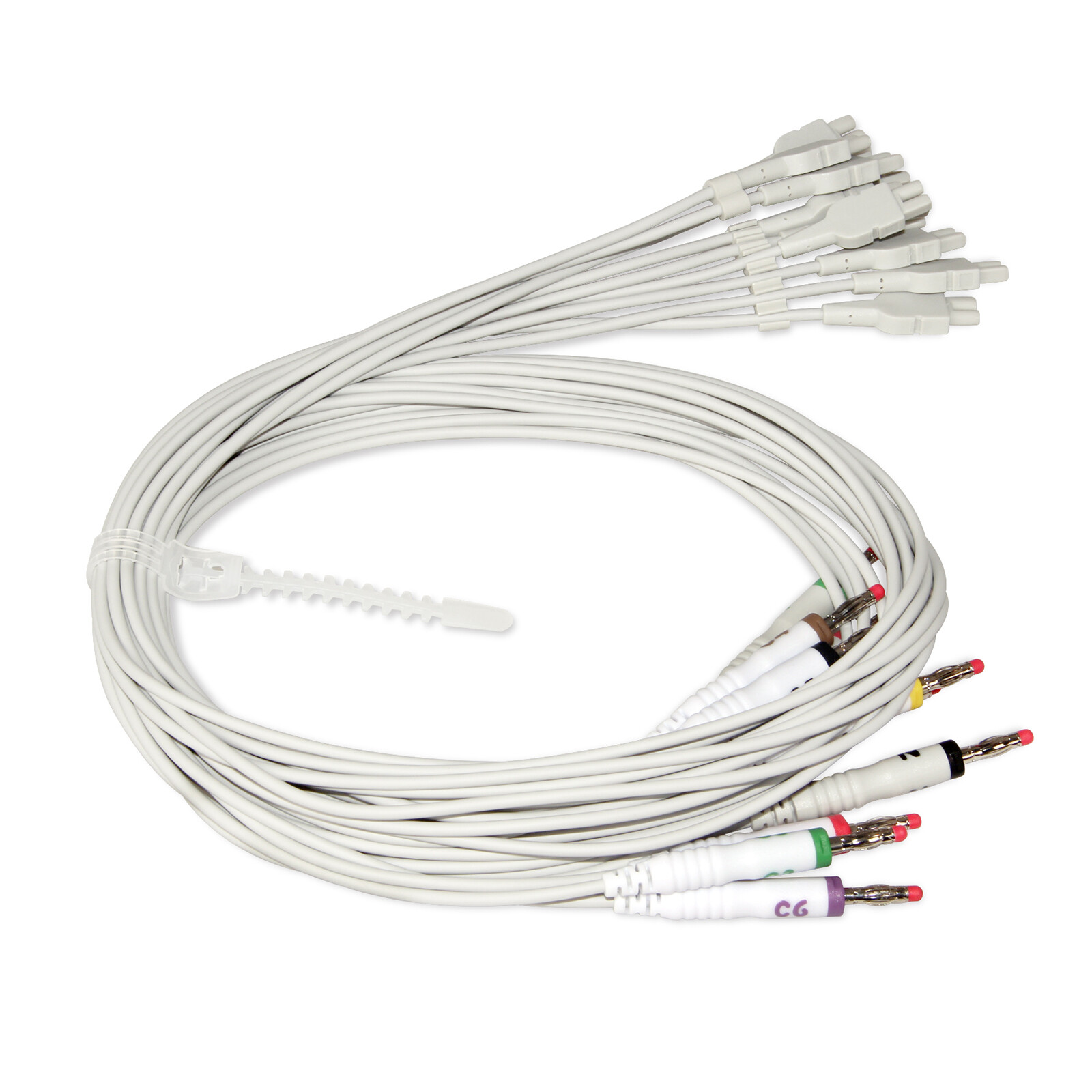 12 LEAD ECG cable wire EKG cord compatible with CONTEC8000G/GW ECG workstation
