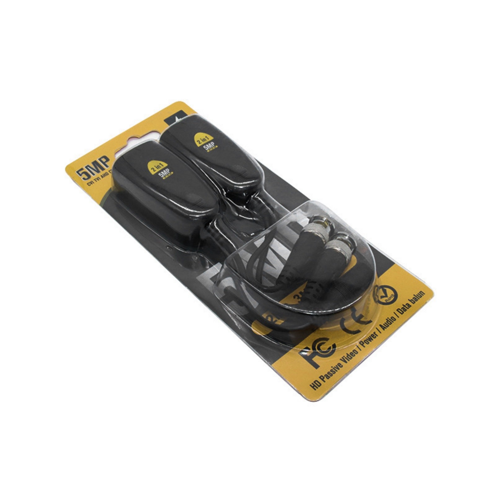 Durable BNC To POE Adapter Balun Connector Accessories For Surveillance