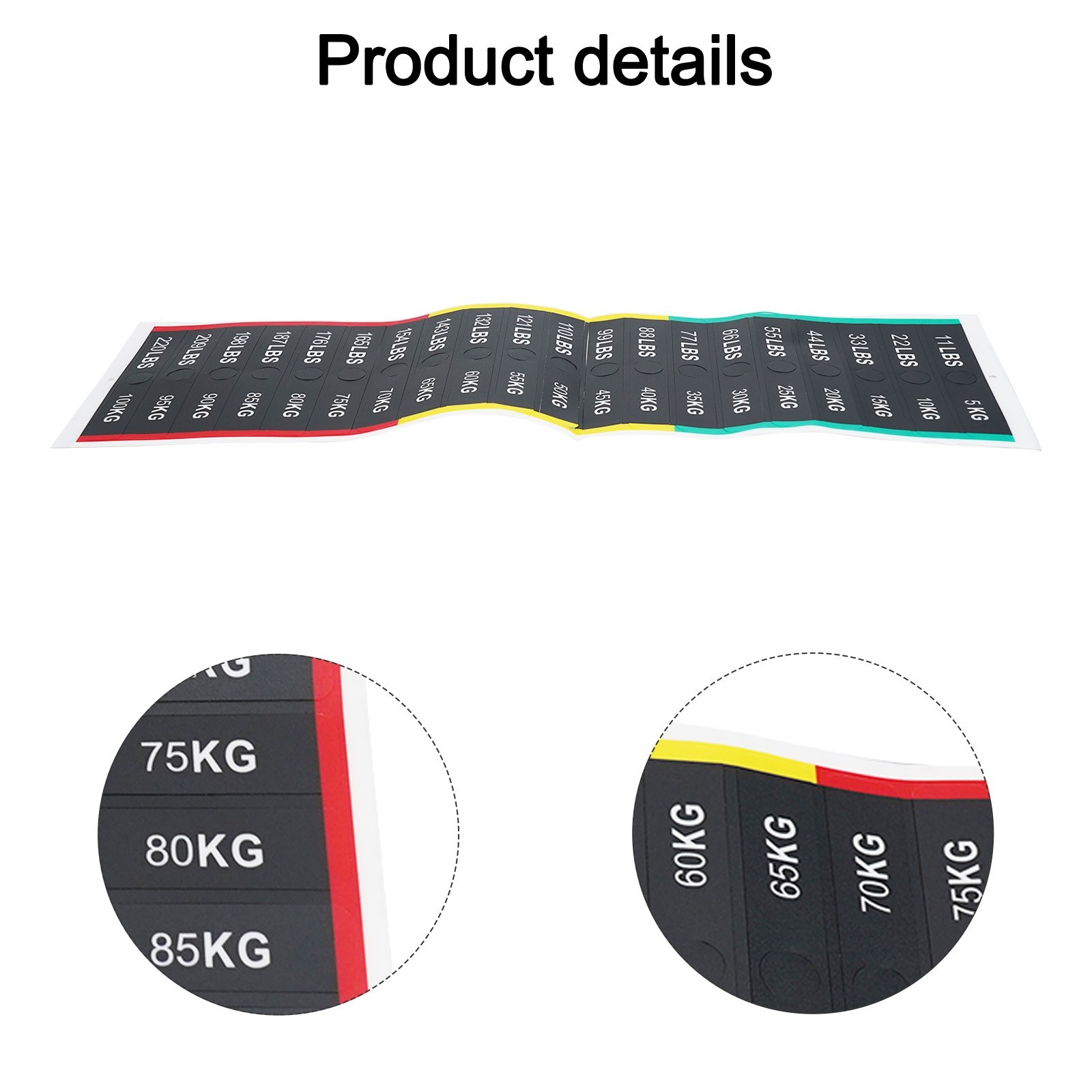 Upgrade Your Workout Session with Clear Weight Identification Stickers
