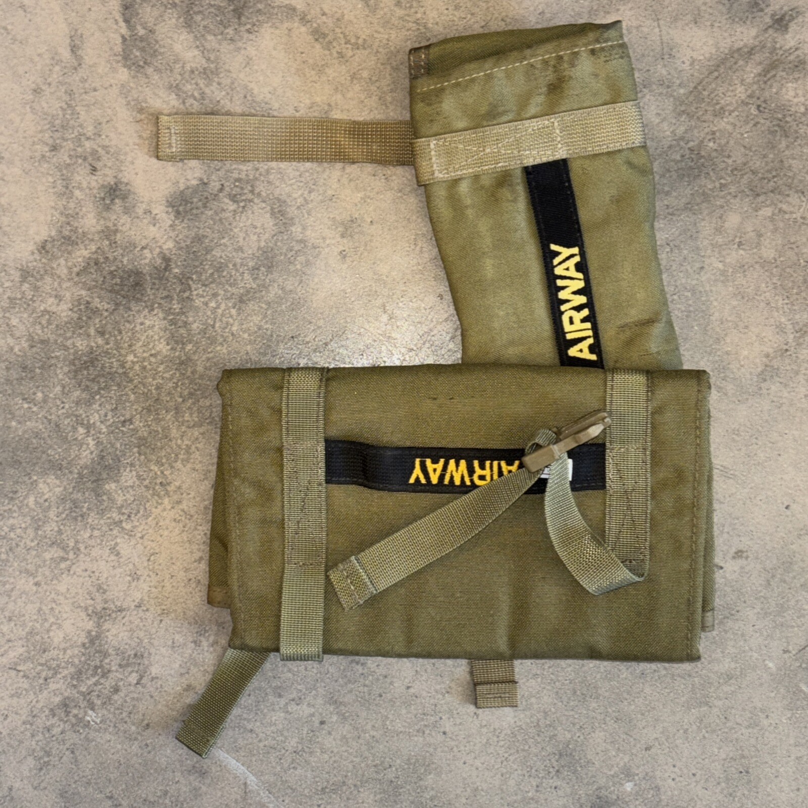 LOT OF 2 S.O. TECH MEDICAL POUCHES Airway Instrument Roll