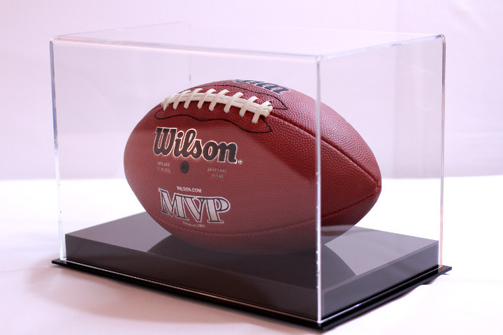 New England Patriots football acrylic case 85% UV NFL NCAA full size memorabilia