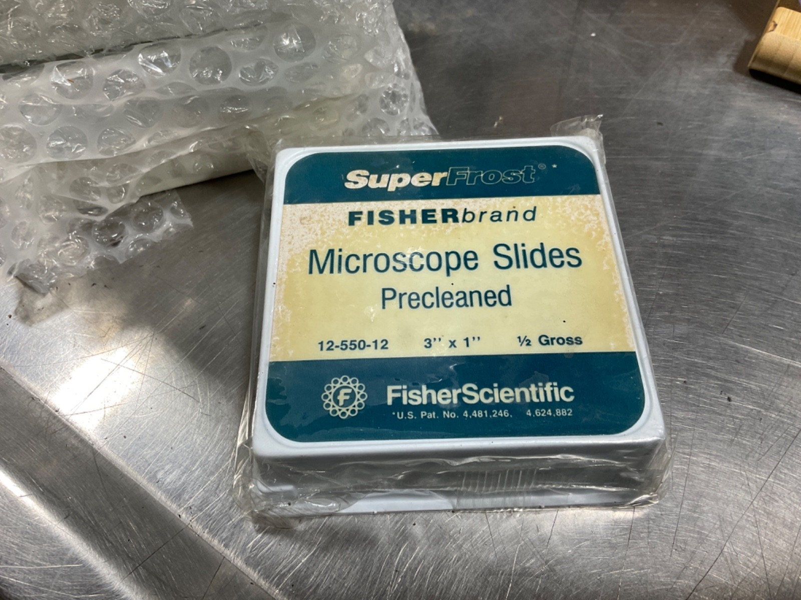 8 PKS Fisher brand Super frost Microscope Slides  3 X 1 INCH Cat No 12-550-12