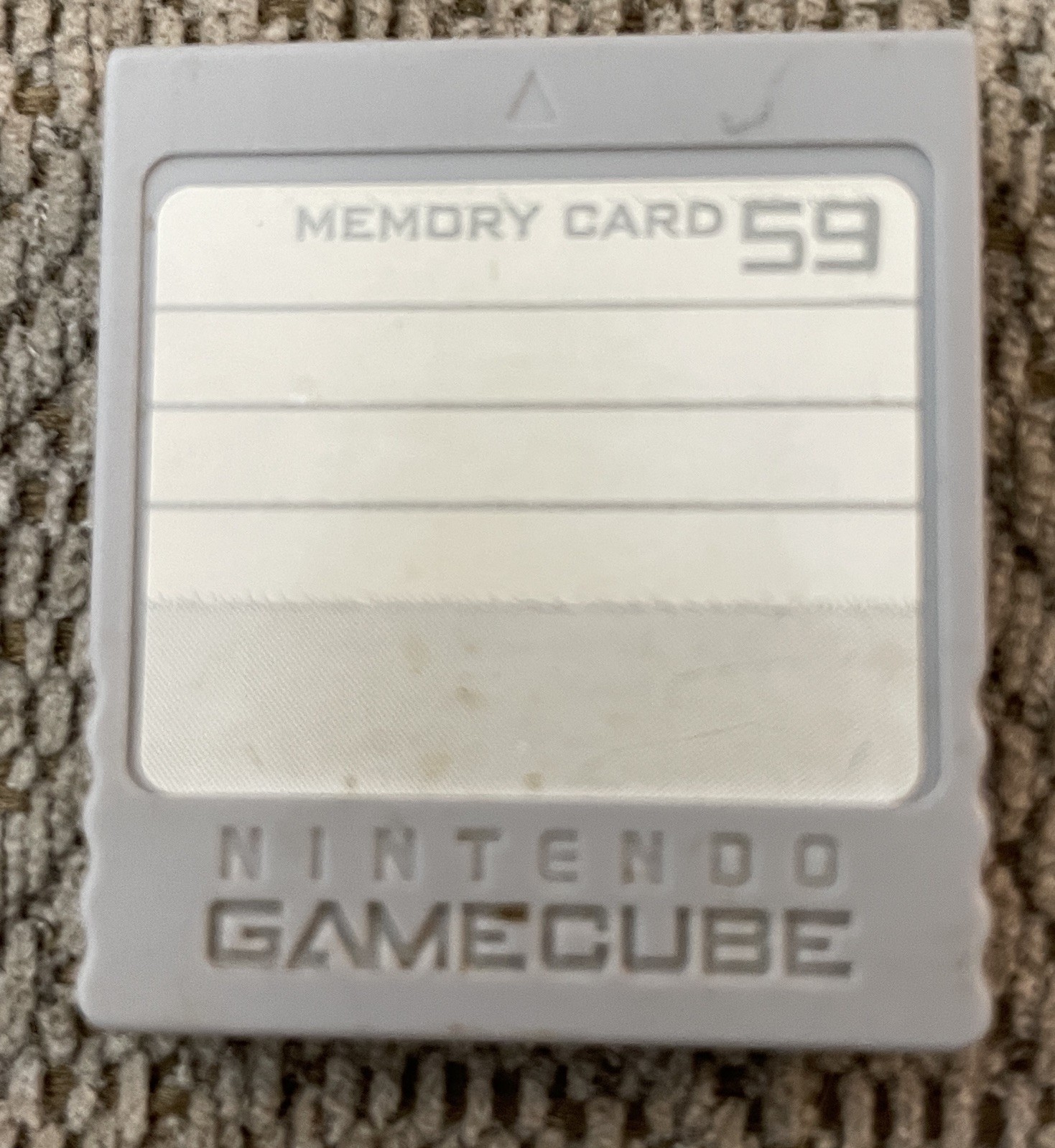 OEM Nintendo GameCube Grey Memory Card DOL-008