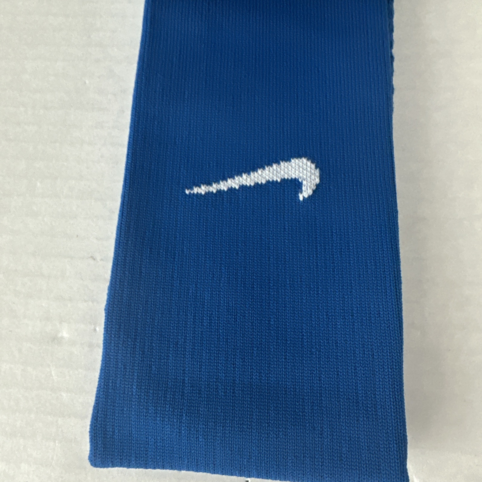 Nike Matchfit Dri-FIT Knee High Soccer Socks Large 8-12 Blue White CV1956-477