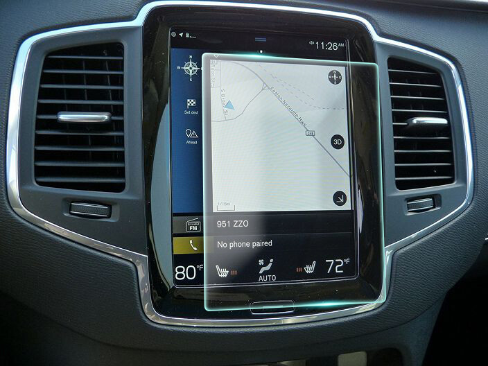 Crystal Clear Screen Protector for 2019 Volvo XC90 Vehicle Navigation