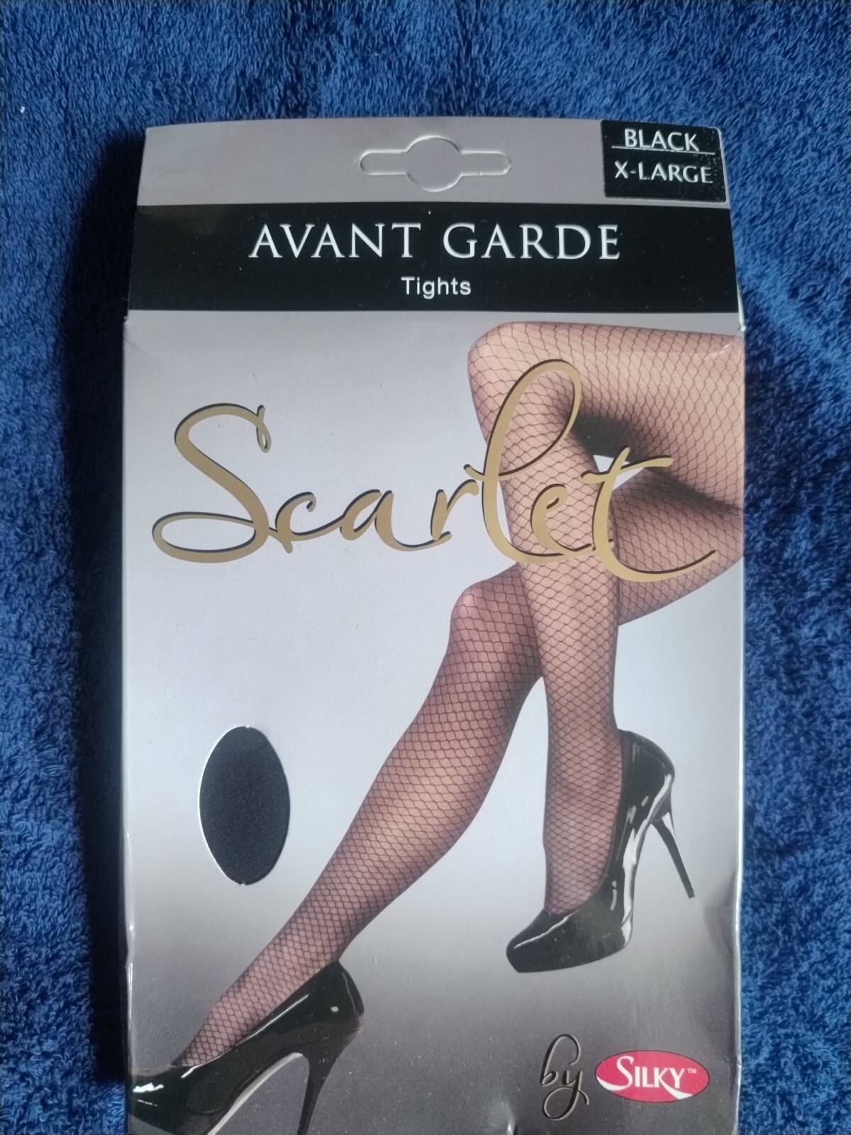 Scarlet by Silky Avant Garde Tights, Size XL in Black