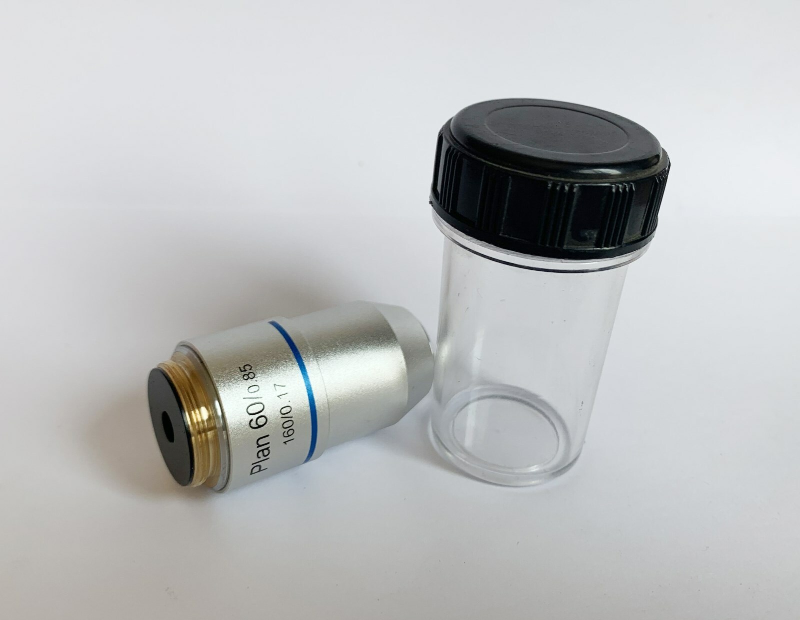 Microscope Objective Lens PLAN DIN 4X 10X 20X 40X 60X 100X RMS Thread CNSCOPE