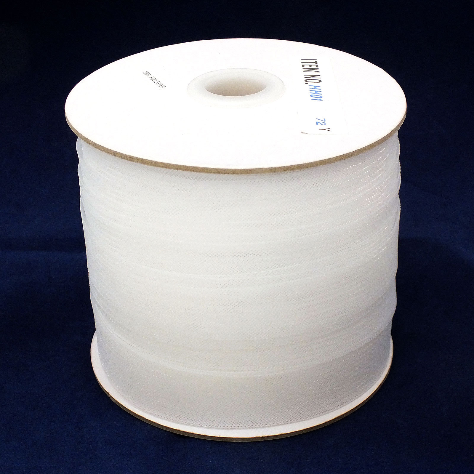 100% Polyester Horsehair Mesh Braid, Crinoline,1 Inch, 72 Yd White, Soft