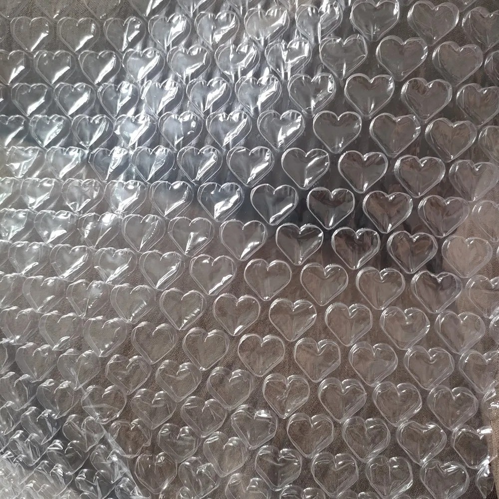 Heart Bubble Cushioning Wrap Padding Roll - 7.87in x 315in (20cm x 8m) for Gifts