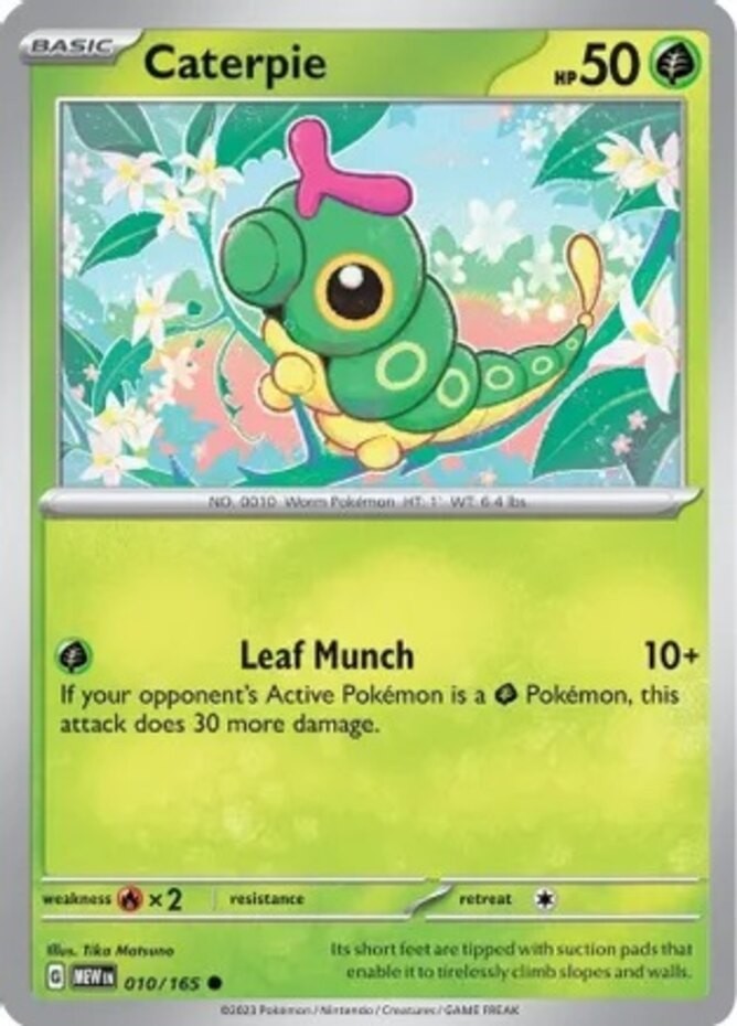 Caterpie - 010/165 - Common - Near Mint - Scarlet & Violet - 151