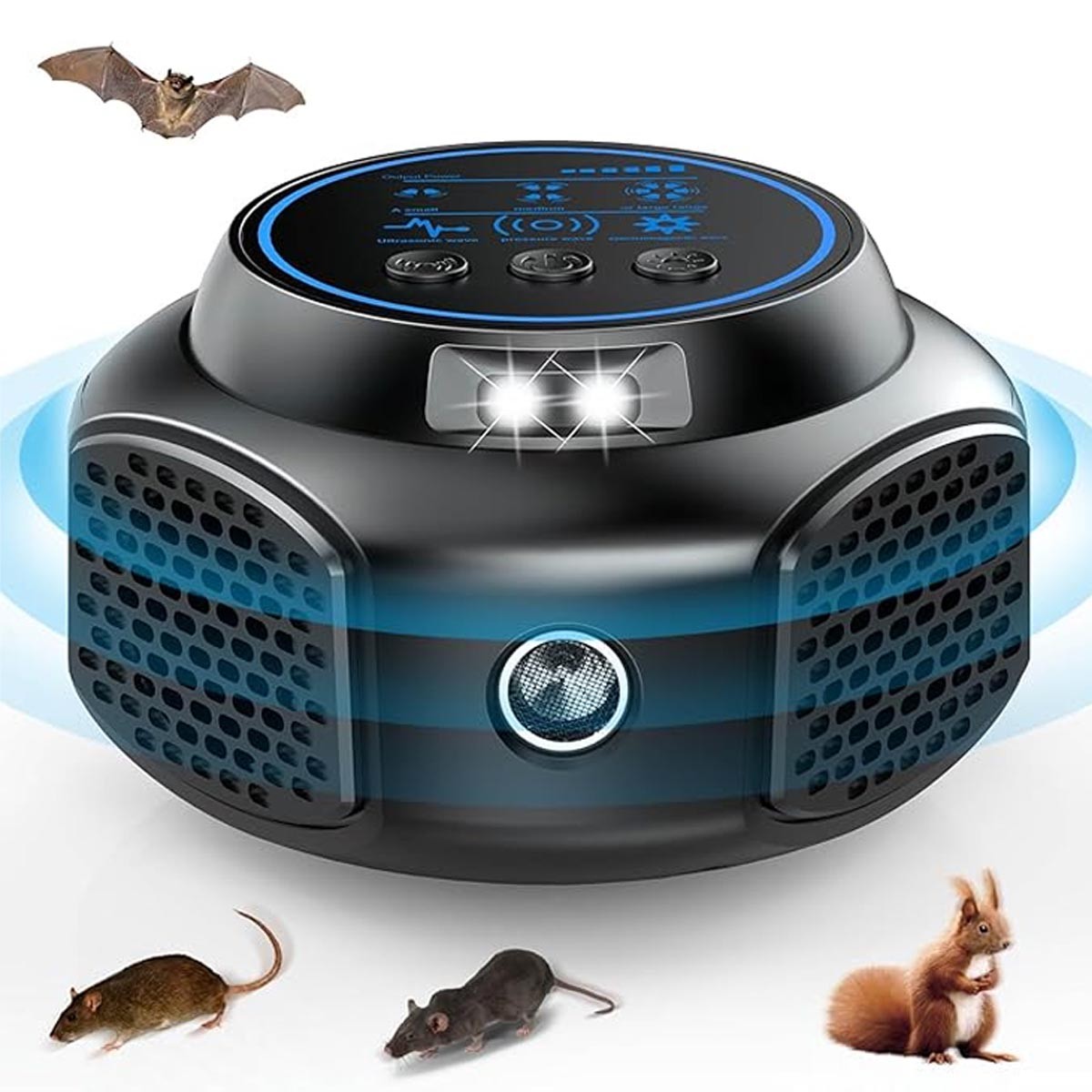 1-2 pack Ultrasonic Mouse Repeller Rodent Repellent Pest Blocker Rat Deterrent