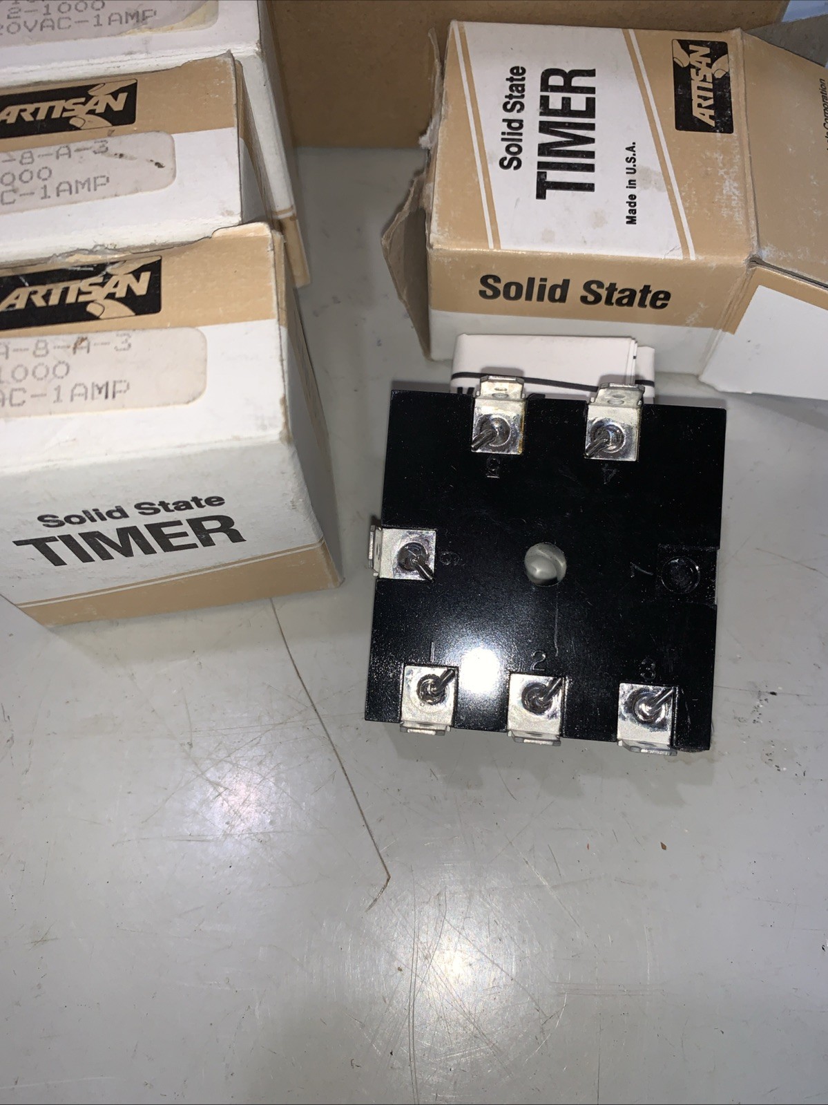 ARTISAN- 4710A-8-A-3, Solid State Timer Relay, 2-1000 Sec Range,120vac, Lot Of 4