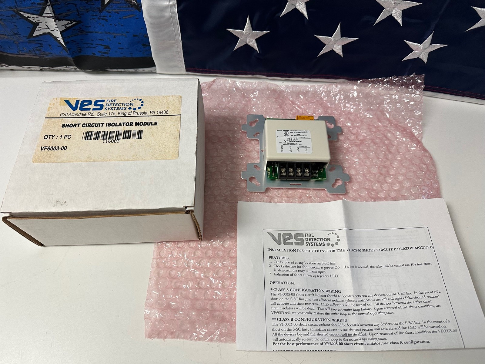 VES VF6003-00 Short Circuit Isolator Module 💥