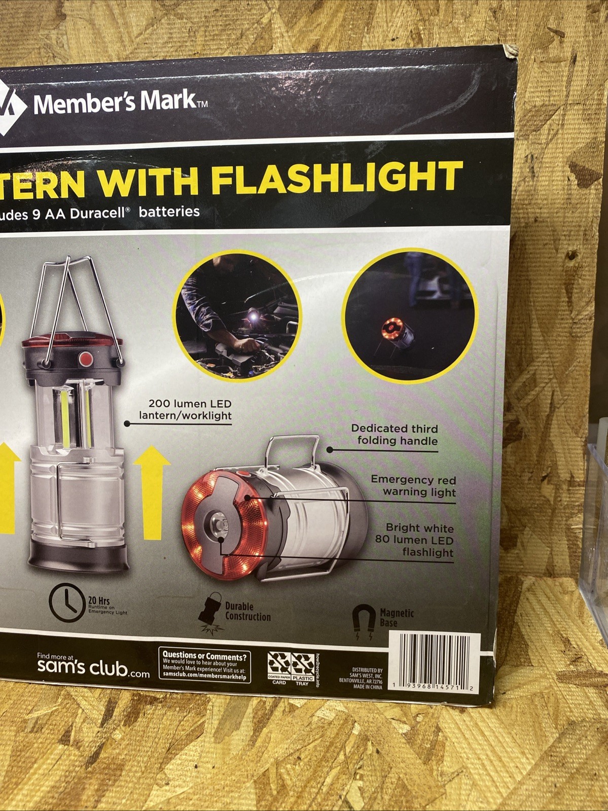 EP 360 Magnetic LED Lantern, Flashlight & Emergency Light Batteries Included-NEW