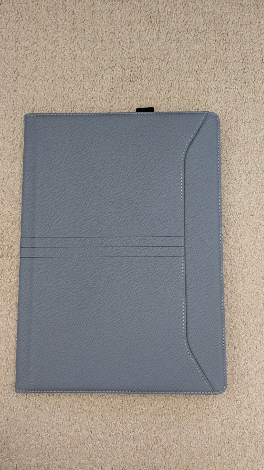 TYTX PU Leather Case for MacBook 12" (2021–2025) with Stand & Vents – Gray Blue