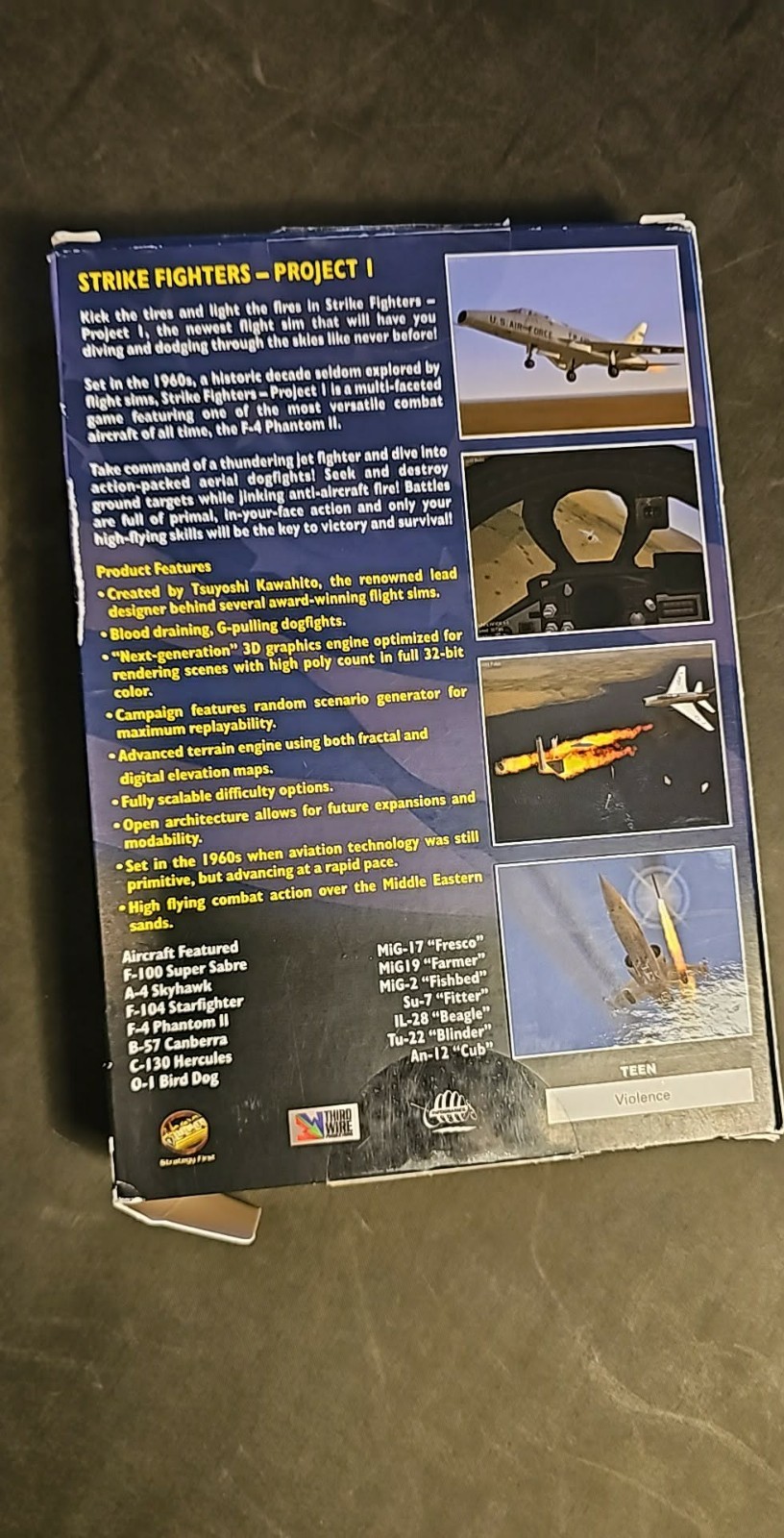 Strike Fighters Project 1 PC 2002 SEALED DISC