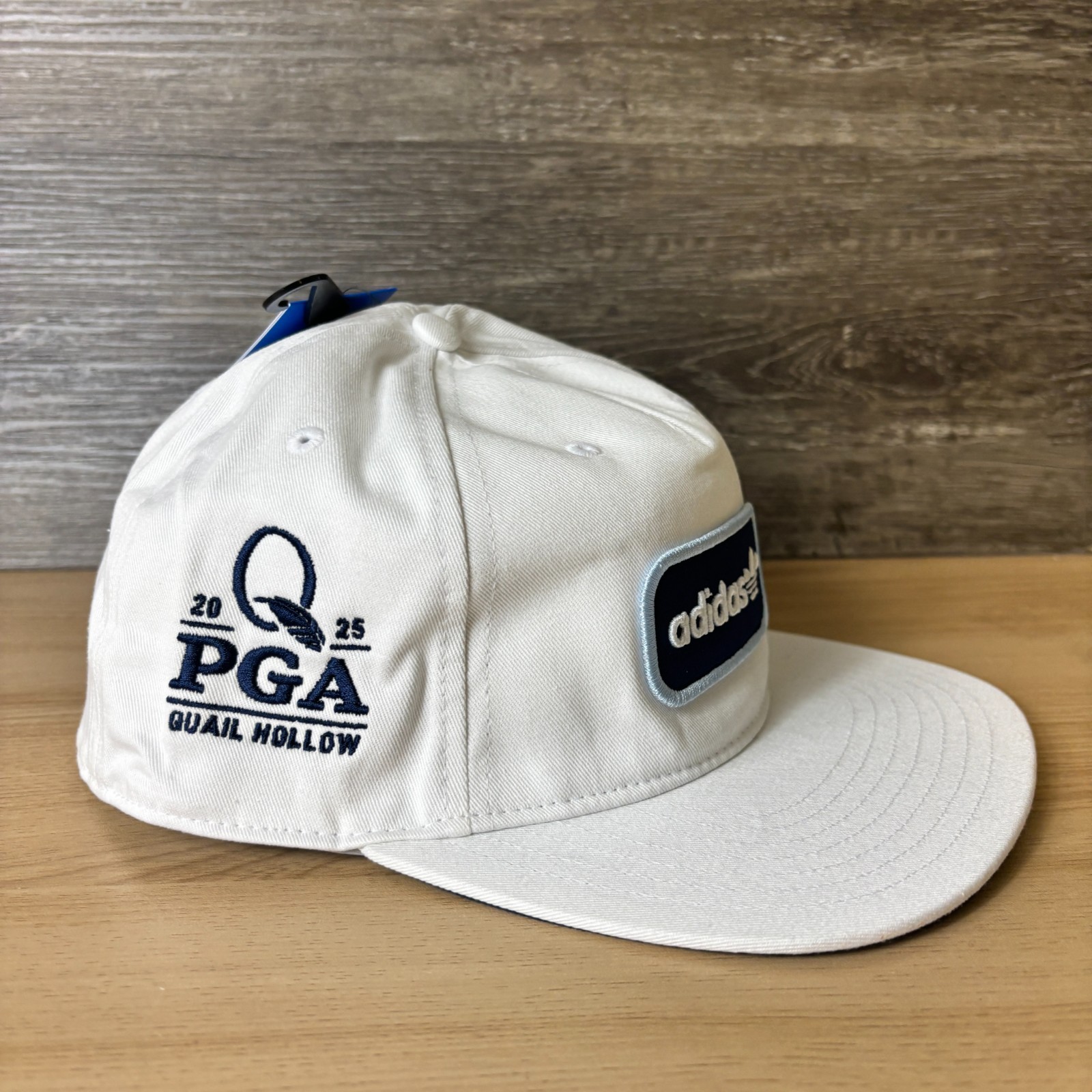 Adidas Hat Cap Snapback White Golf Quail Hollow PGA Championship Tour Patch NWT