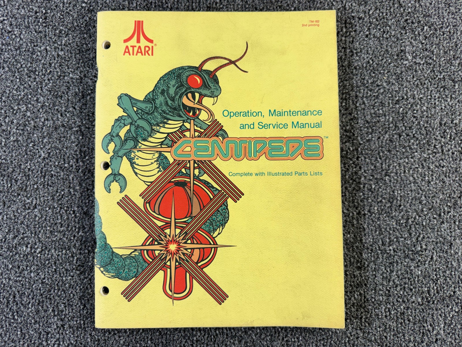 ATARI Centipede Arcade Manual Signature Analysis Guide Schematics Drawing BONUS