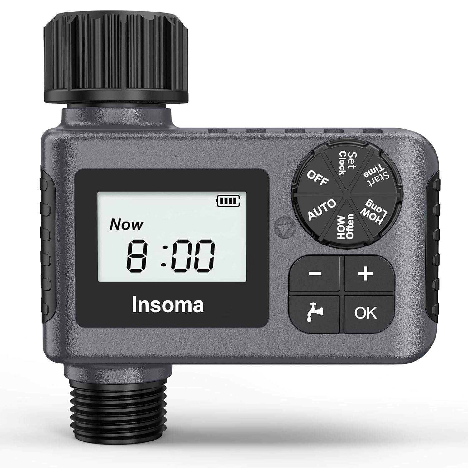 1 Zone Programmable Outdoor Garden Hose Faucet Timer Rain Sensor Timer